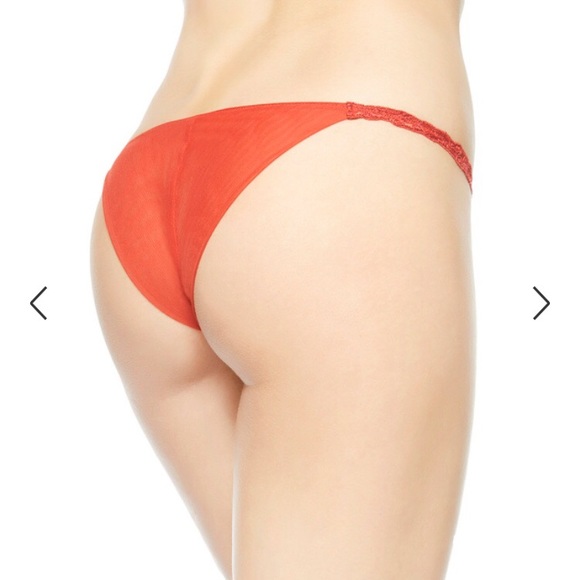 La Perla Paisley Embroidered brazilian g-string black panties Sz.S - Picture 7 of 8